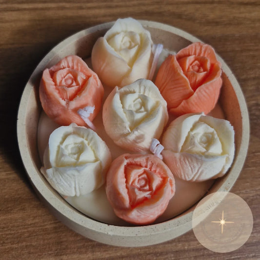 Лумена свеќа со рози