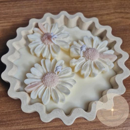 Лумена свеќа со маргаритки