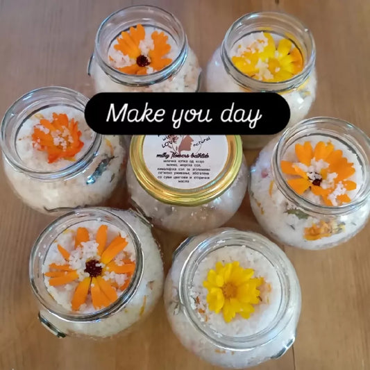Milky flower bathtub