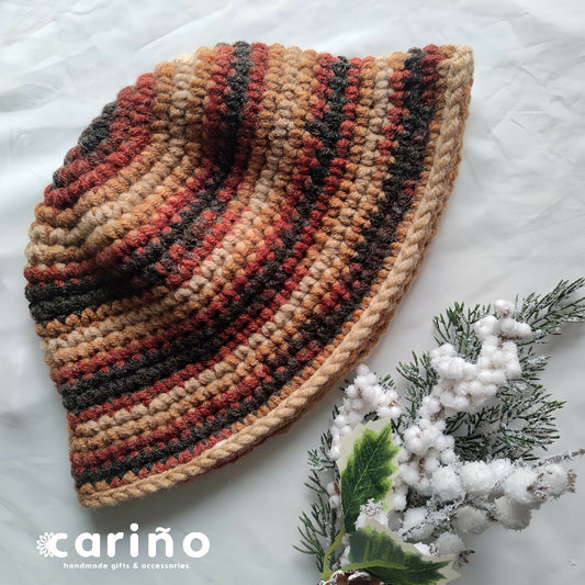 Зимски шарени шешири (земјени тонови)